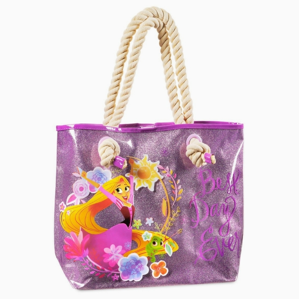💜 Disney Store Rapunzel Swim Bag Beach Tote ⛱ BEST DAY EVER BAG